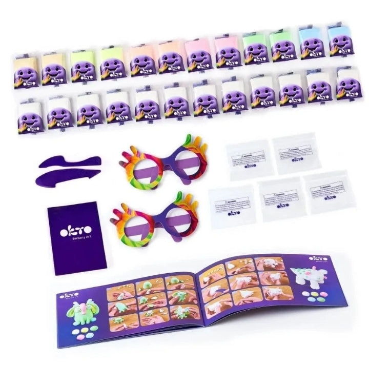 Sensory play air clay 24 set pastel colours