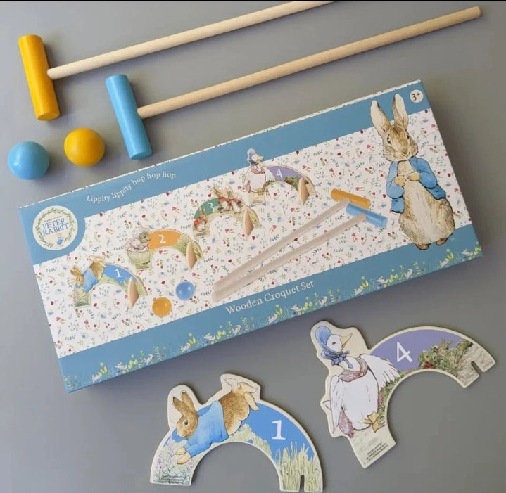 Kids Peter rabbit croquet game