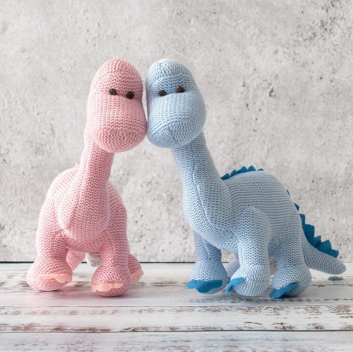 Organic cotton diplodocus dinosaur my first teddy