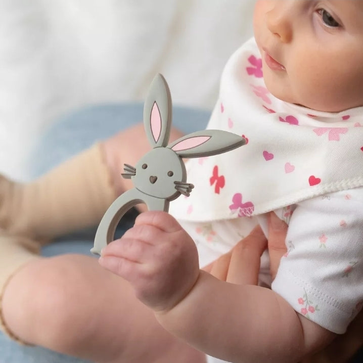 Grey Bunny teether toy