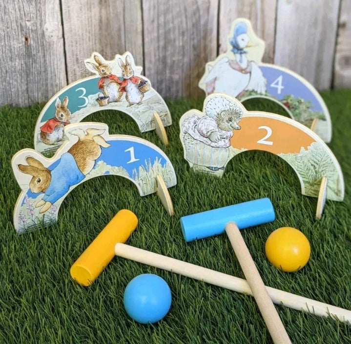Kids Peter rabbit croquet game
