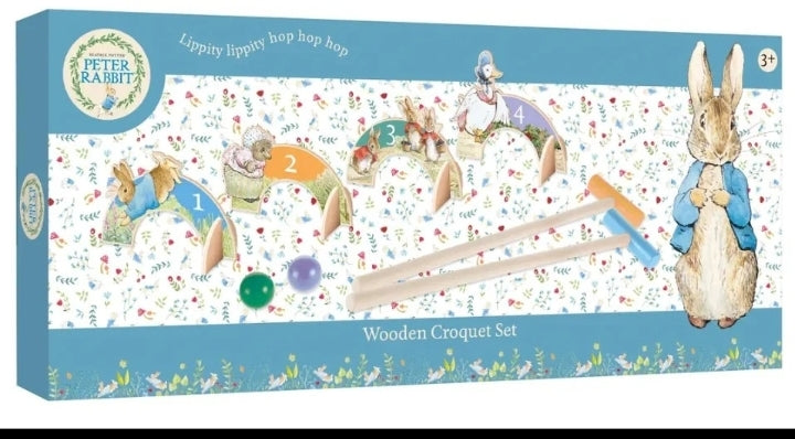 Kids Peter rabbit croquet game