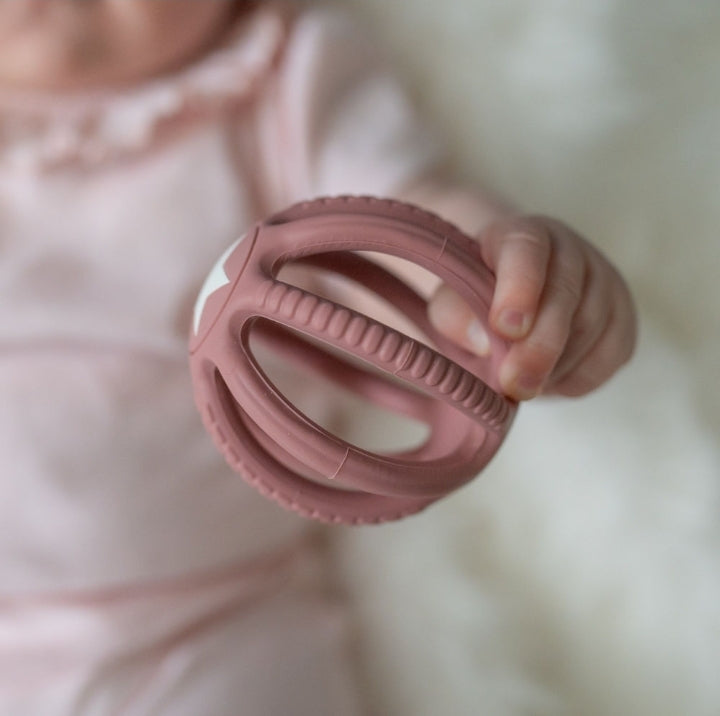 Baby teether ball toy pink