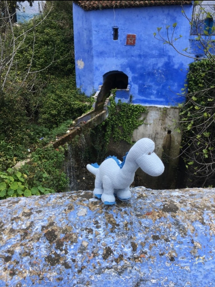 Organic cotton diplodocus dinosaur my first teddy