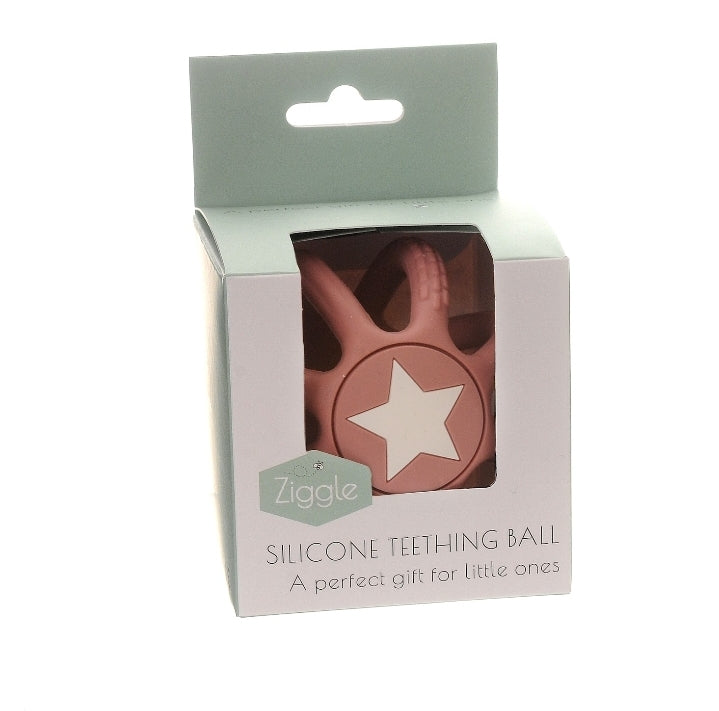 Baby teether ball toy pink