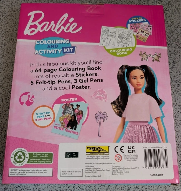 Barbie activity colouring set