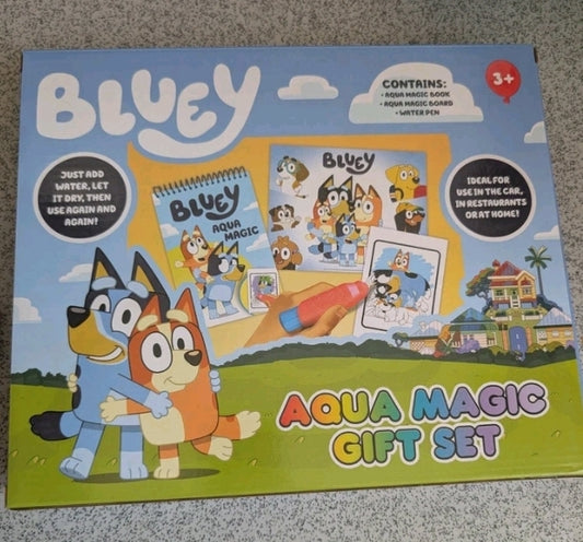 Bluey aqua magic colouring gift set